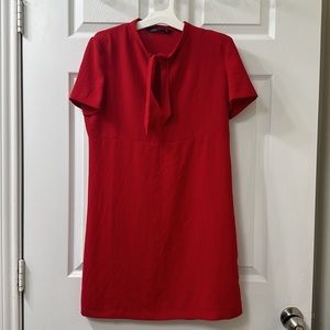 Zara red dress